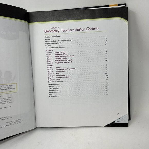 VGUC Prentice Hall Geometry Teacher's Edition Virginia Edition (Volume 2) - Picture 2 of 4